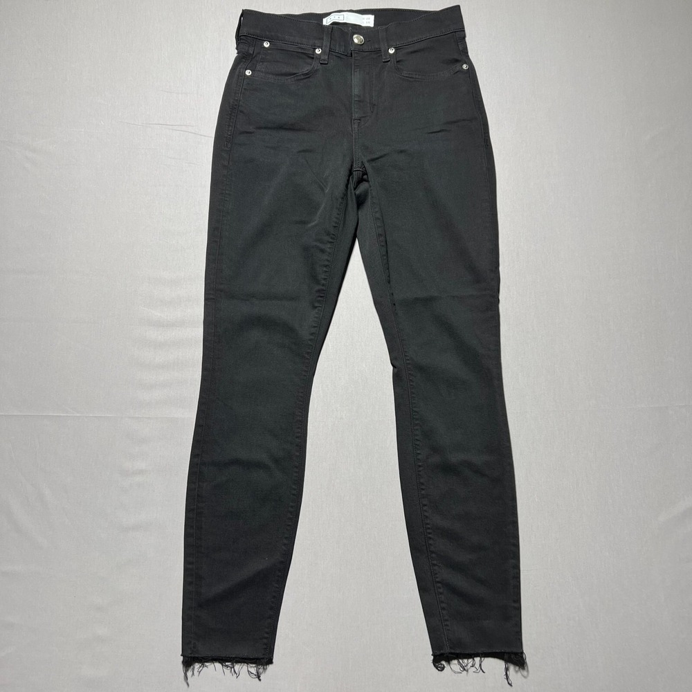 Ayr The‎ Chiiler Women's Black Frayed Hem Skinny Classy Denim Jeans Size 28x28